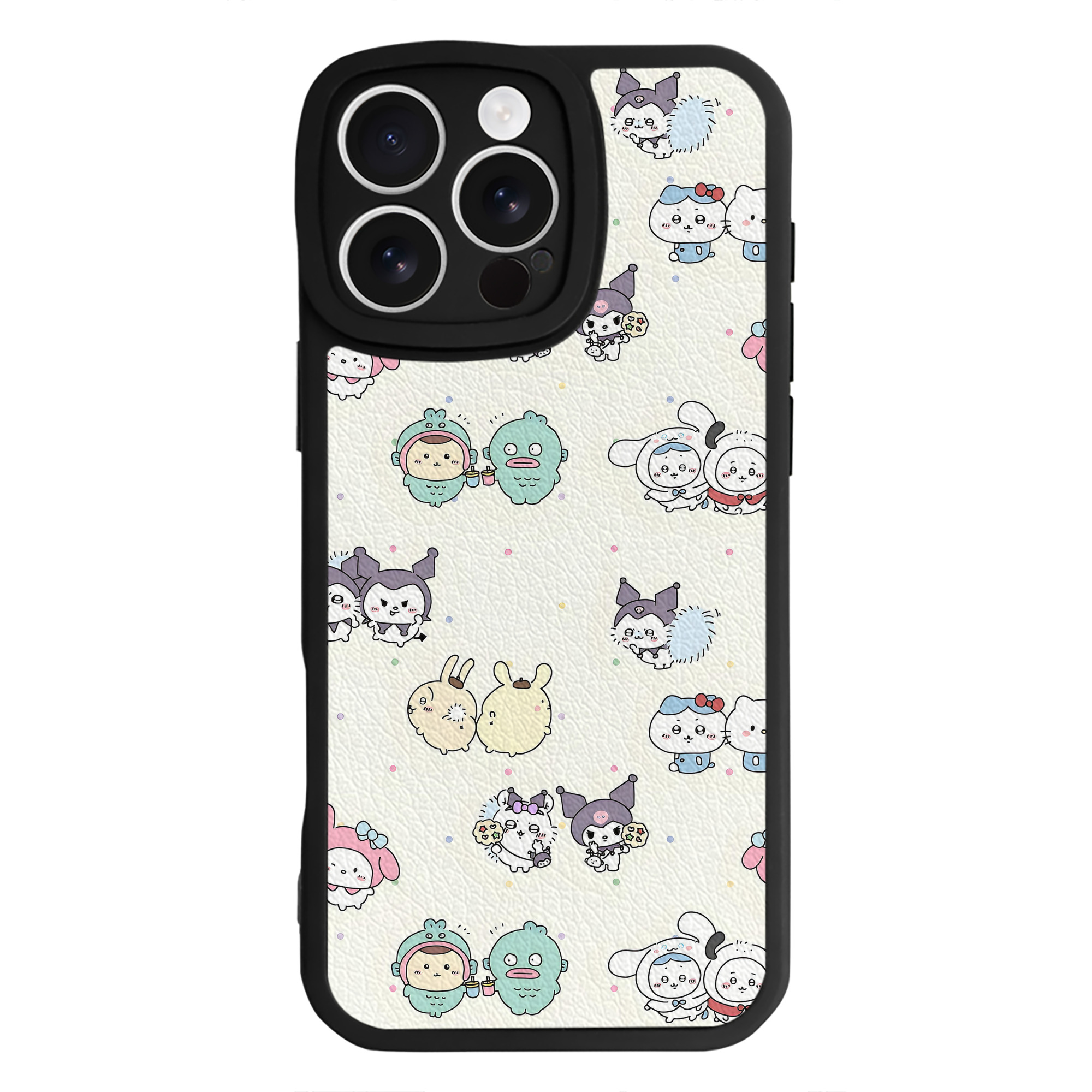 （画像用） ちいかわ Chii-kawa 【iPhone 16シリーズ対応】シリコンスマホケース（レザー調） 材質：シリコン